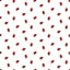 Henry Glass Enchanted Forest Tossed Ladybug Quilting Cotton Fabric- White/Red