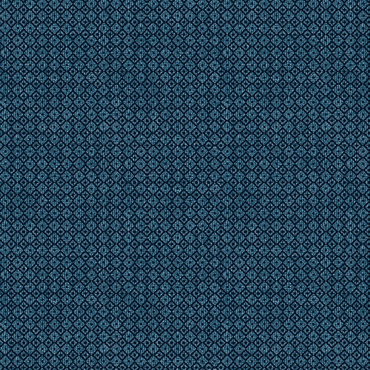 Benartex Burlap Woods Diamond Geo Quilting Cotton Fabric- Dark Blue