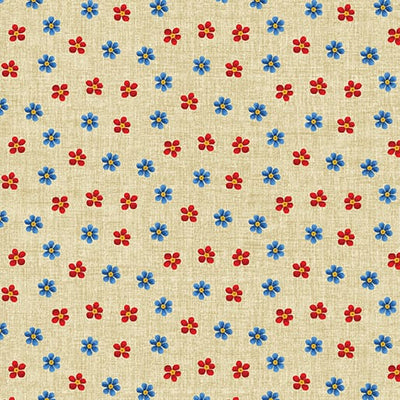 Benartex Something To Crow About Petal Flower Quilting Cotton Fabric- Natural