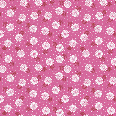 16352-21 Benartex Color It Sunshine Zinnia Quilting Cotton Fabric- Pink
