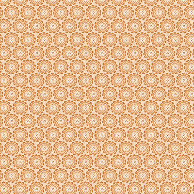 16353-37 Benartex Color It Sunshine Dahlia Geo Quilting Cotton Fabric- Tangerine