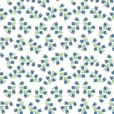16354-55 Benartex Color It Sunshine Budding Sunshine Quilting Cotton Fabric- Blue