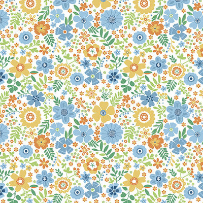 16356-33 Benartex Color It Sunshine Sunshine Blooms Quilting Cotton Fabric- Yellow/Multi