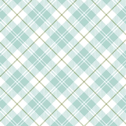 Henry Glass Young of the Year Plaid Quilting Cotton Fabric- Blue