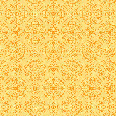 Benartex Among the Wildflowers Meadowsweet Quilting Cotton Fabric- Buttercup