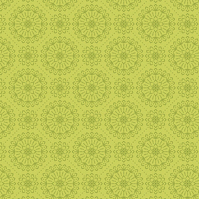 Benartex Among the Wildflowers Meadowsweet Quilting Cotton Fabric- Green