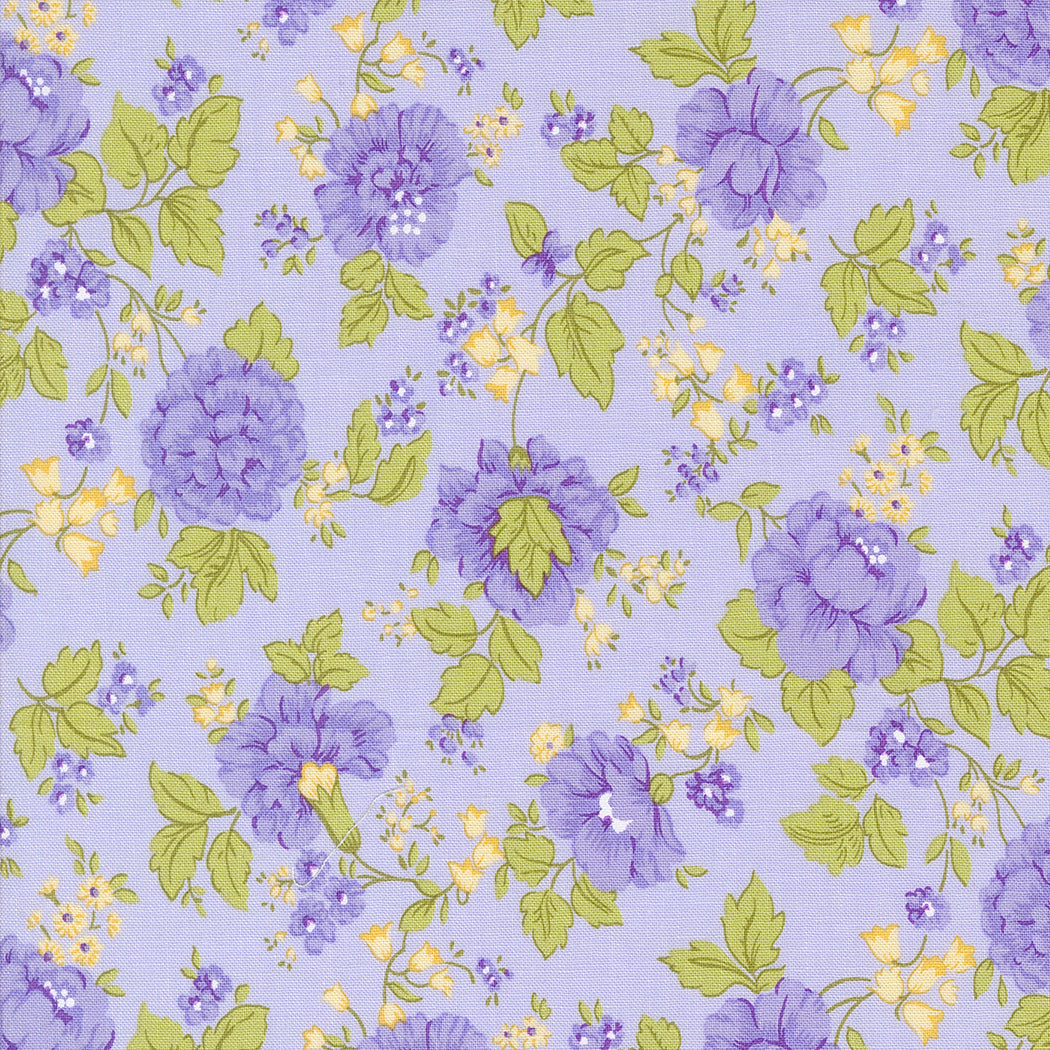 Moda Georgia Large Floral Quilting Cotton Fabric- Lavender