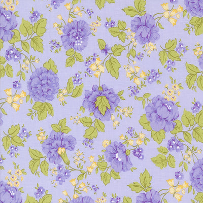 Moda Georgia Large Floral Quilting Cotton Fabric- Lavender