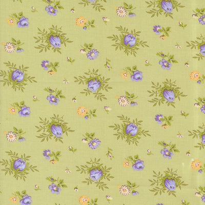 Moda Georgia Medium Floral Quilting Cotton Fabric- Willow