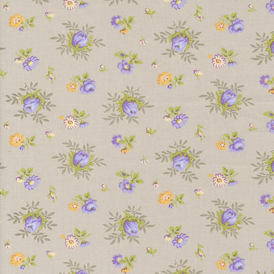 Moda Georgia Medium Floral Quilting Cotton Fabric- Stone