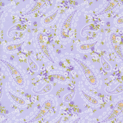 Moda Georgia Paisley Floral Quilting Cotton Fabric- Lavender