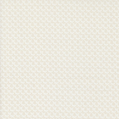 Moda Georgia Tiny Sprig Leaf Quilting Cotton Fabric- Off White