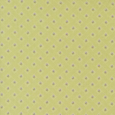 Moda Georgia Diagonal Floral Quilting Cotton Fabric- Willow