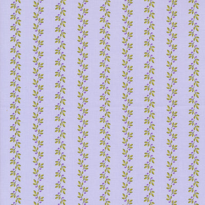 Moda Georgia Tiny Floral Stripe Quilting Cotton Fabric- Lavender