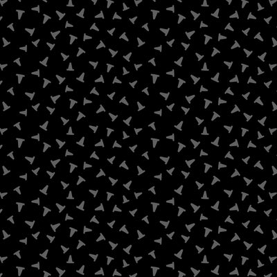 Organic Cloud 9 Fabrics Fire Fire Fire Caution Organic Quilting Cotton Fabric- Black