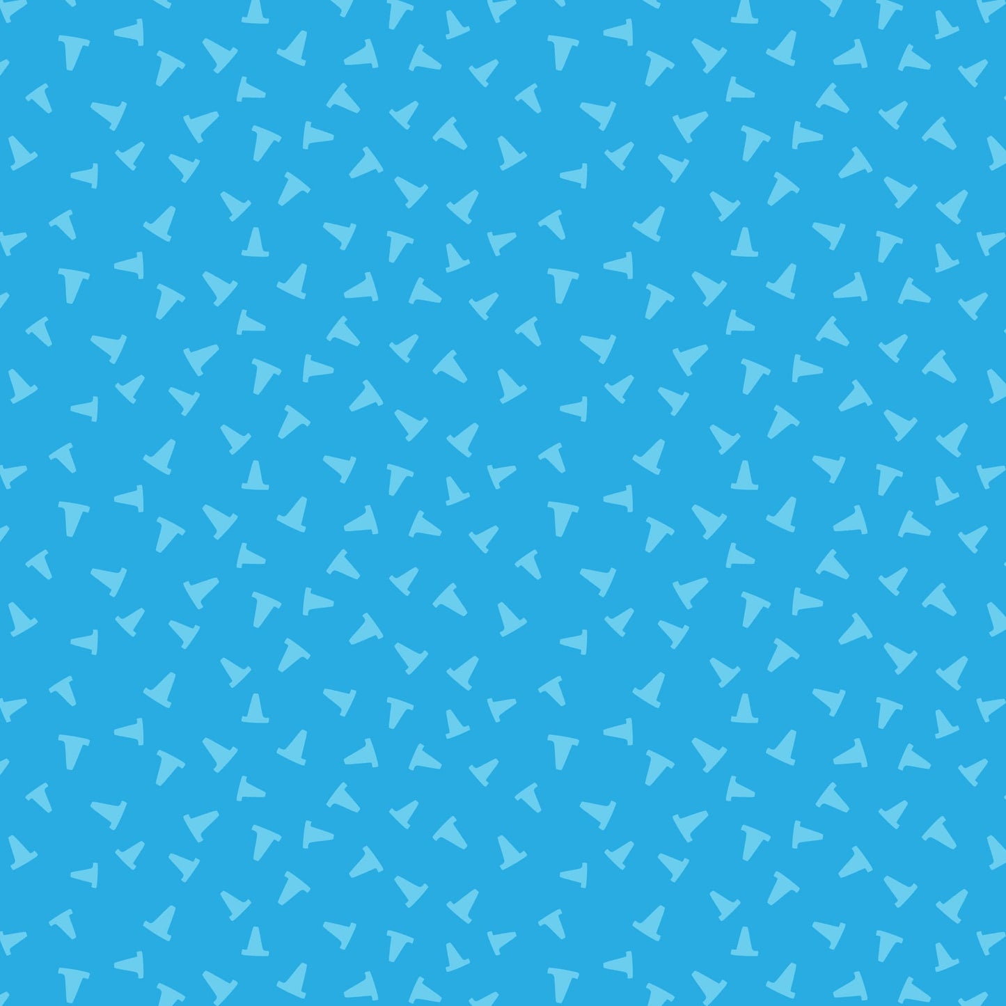 Organic Cloud 9 Fabrics Fire Fire Fire Caution Organic Quilting Cotton Fabric- Blue