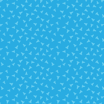 Organic Cloud 9 Fabrics Fire Fire Fire Caution Organic Quilting Cotton Fabric- Blue