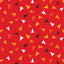 Organic Cloud 9 Fabrics Fire Fire Fire Caution Organic Quilting Cotton Fabric- Red