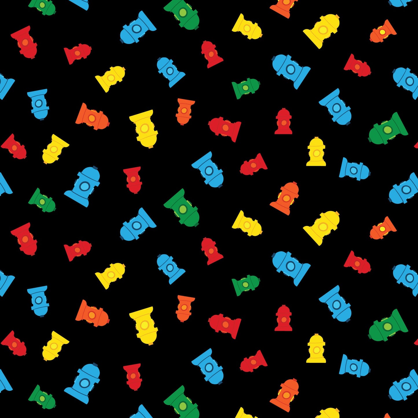 Organic Cloud 9 Fabrics Fire Fire Fire Fire Hydrant Organic Quilting Cotton Fabric