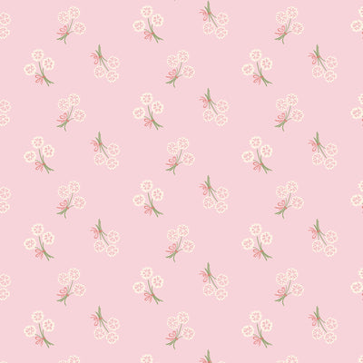 Organic Cloud 9 Fabrics Summer Garden Whimsy Keepsake Organic Quilting Cotton Fabric- Pink