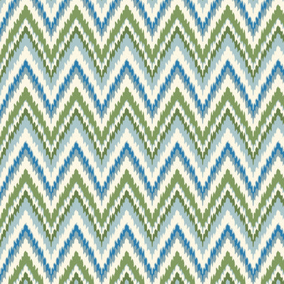 Organic Cloud 9 Fabrics Summer Garden Vintage Flames Organic Quilting Cotton Fabric- Blue