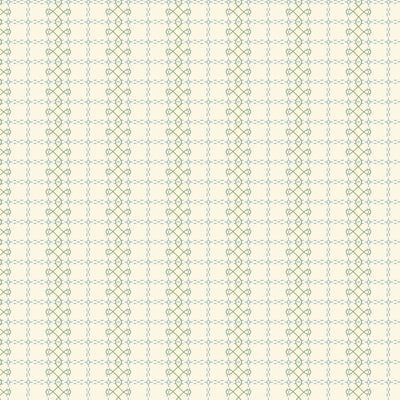 Organic Cloud 9 Fabrics Summer Garden Antique Embroidery Organic Quilting Cotton Fabric- Blue