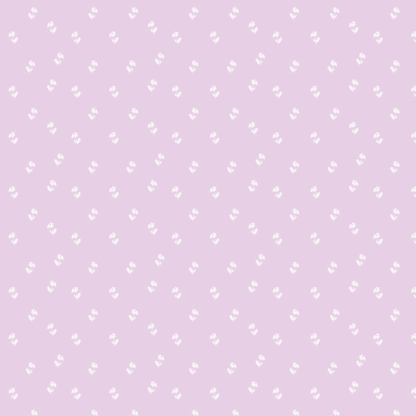 Organic Cloud 9 Fabrics Bunny Blossoms Daisy Toss Organic Quilting Cotton Fabric- Purple