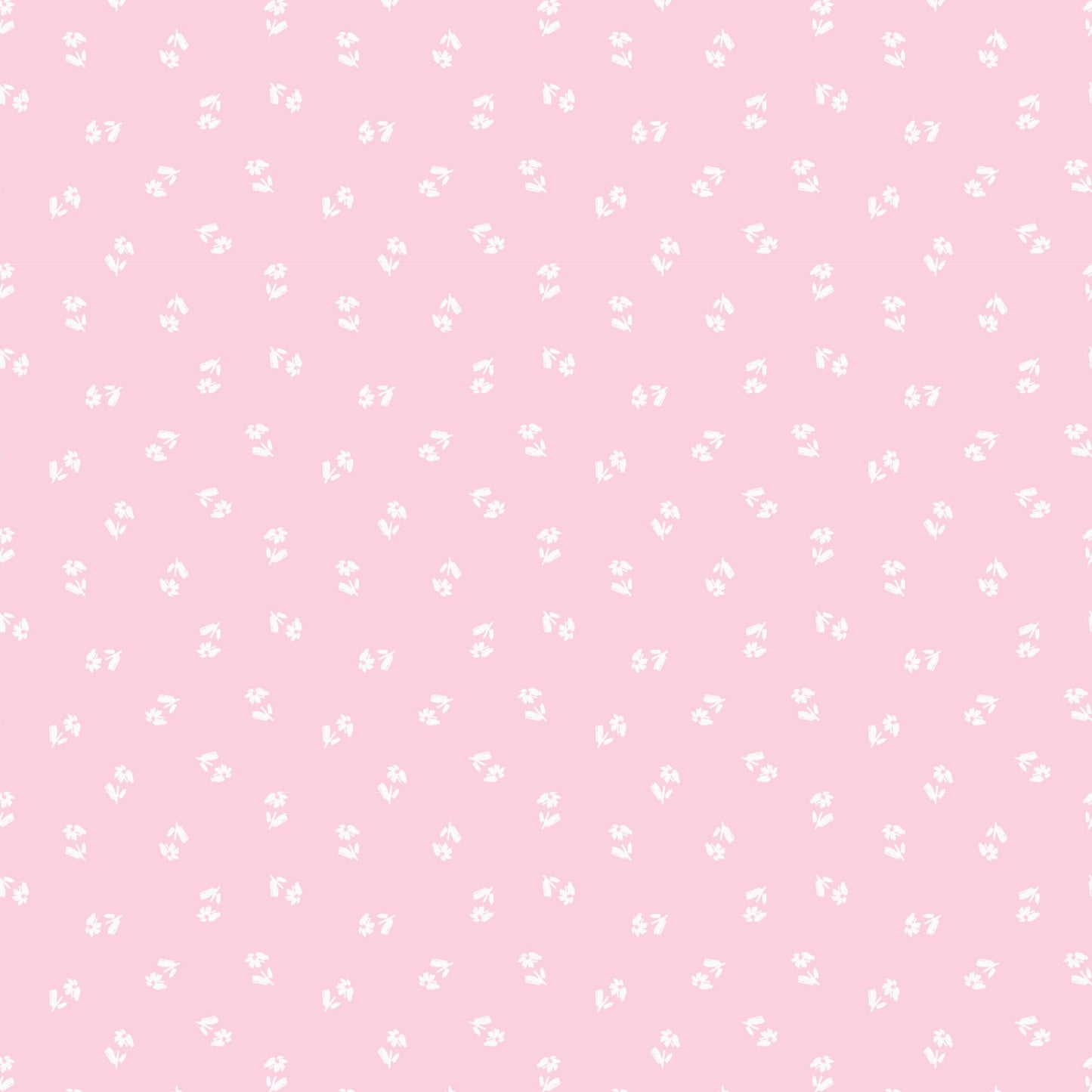 Organic Cloud 9 Fabrics Bunny Blossoms Daisy Toss Organic Quilting Cotton Fabric- Light Pink