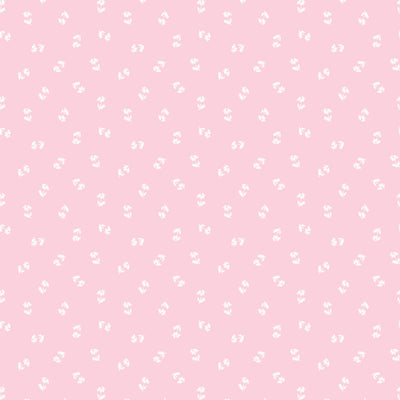 Organic Cloud 9 Fabrics Bunny Blossoms Daisy Toss Organic Quilting Cotton Fabric- Light Pink
