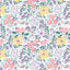 Organic Cloud 9 Fabrics Bunny Blossoms Floral Springtime Organic Quilting Cotton Fabric