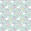 Organic Cloud 9 Fabrics Bunny Blossoms Geese and Butterflies Organic Quilting Cotton Fabric- Green/Multi
