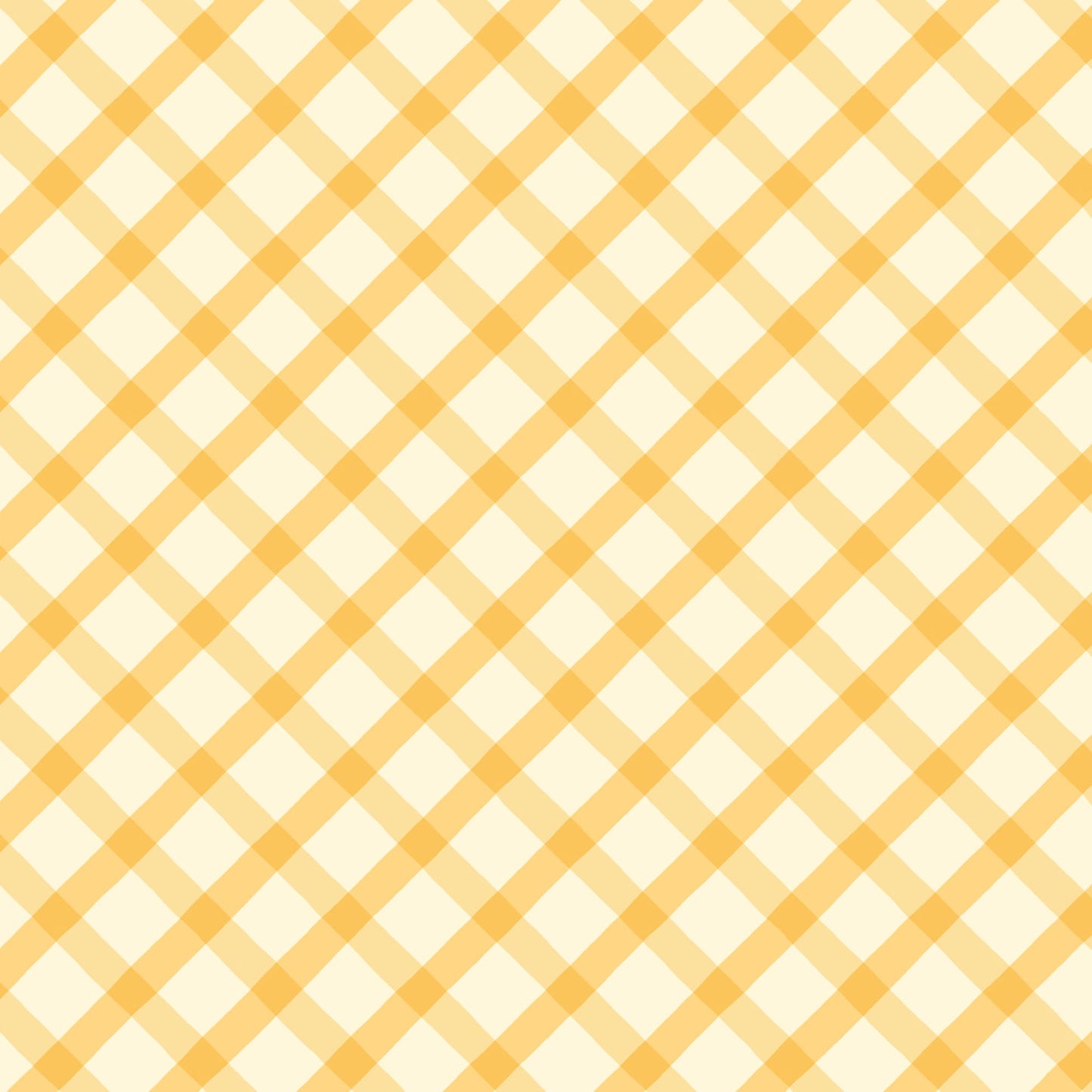 Organic Cloud 9 Fabrics Bunny Blossoms Springy Plaid Organic Quilting Cotton Fabric- Yellow