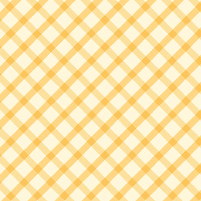 Organic Cloud 9 Fabrics Bunny Blossoms Springy Plaid Organic Quilting Cotton Fabric- Yellow