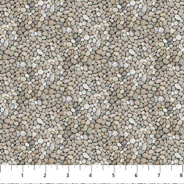 Northcott Naturescapes Basics Rocks Quilting Cotton Fabric- Mid Gray
