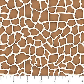 Northcott Wild One Giraffe Quilting Cotton Fabric- Rust
