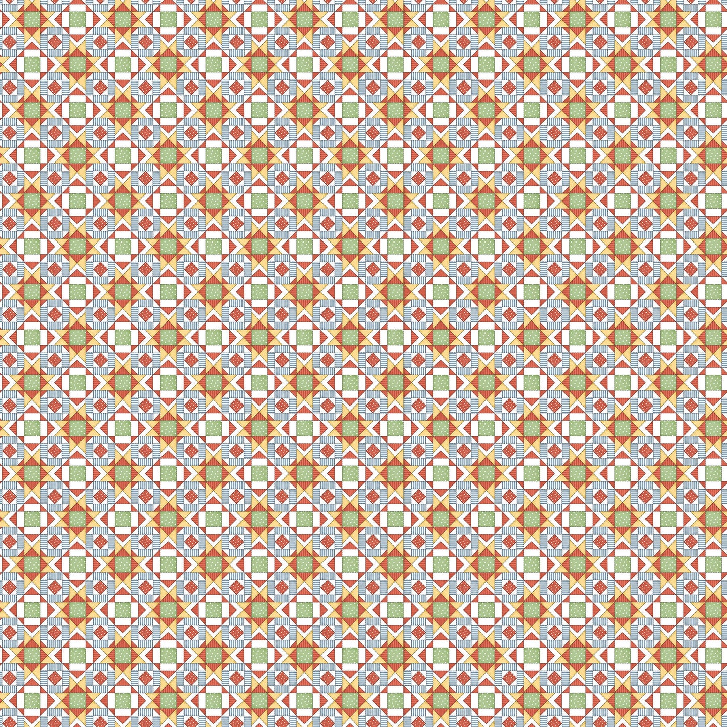 Northcott Quack Quack Moo Patchwork Quilting Cotton Fabric- White Multi