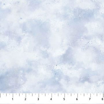 Northcott Naturescapes Wild At Heart Clouds Quilting Cotton Fabric- Light Blue
