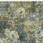 In the Beginning Carpet Bag Romance Carpet Quilting Cotton Fabric- Blue