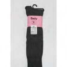 Girls Flat Knit Knee High Sock 5200 - Dark Charcoal