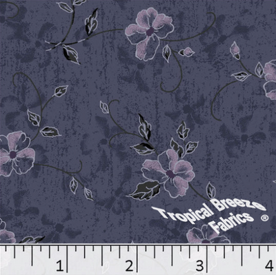 Grape Vine Floral Poly Cotton Fabric