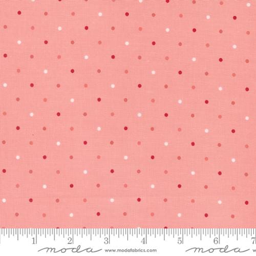 Moda Love Blooms Magic Dot Quilting Cotton Fabric- Pink Lemonade
