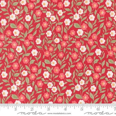 Moda Love Blooms Cupid Small Floral Quilting Cotton Fabric- Rose