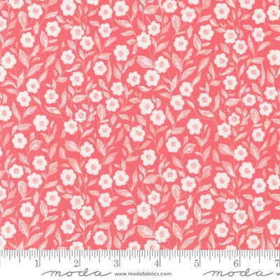 Moda Love Blooms Cupid Small Floral Quilting Cotton Fabric- Lipstick