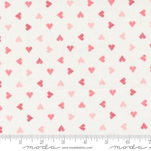 Moda Love Blooms Hearts Quilting Cotton Fabric- Lace