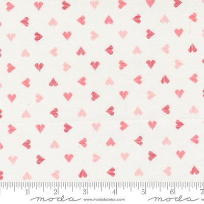 Moda Love Blooms Hearts Quilting Cotton Fabric- Lace