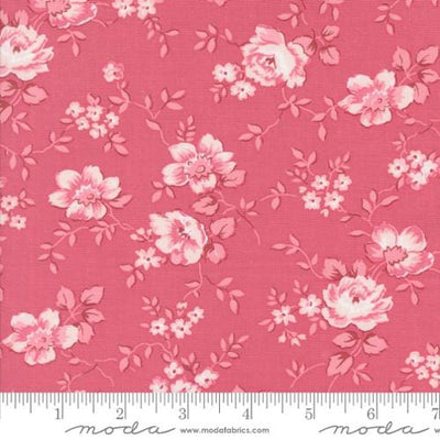 Moda Fabrics A Very Sweet Christmas Christmas Rose Florals Quilting Cotton Fabric- Rose