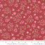 Moda Fabrics A Very Sweet Christmas Vintage Berries Small Floral Quilting Cotton Fabric- Poinsettia