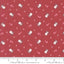 Moda Fabrics A Very Sweet Christmas Penguin Party Novelty Penguin Quilting Cotton Fabric- Poinsettia