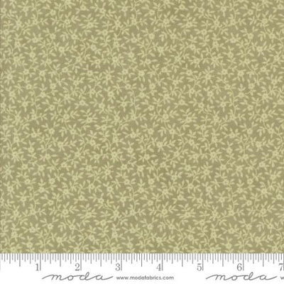 Moda Fabrics A Very Sweet Christmas Vines Small Floral Vines Quilting Cotton Fabric- Pine