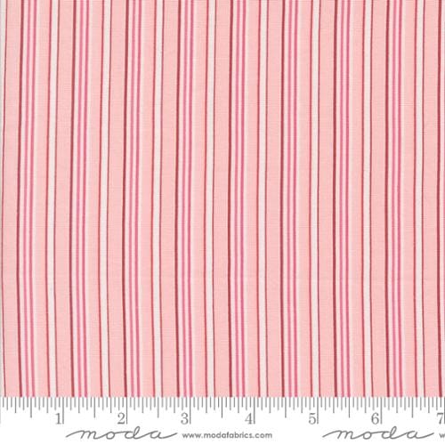Moda Fabrics A Very Sweet Christmas Christmas Stripe Stripes Quilting Cotton Fabric- Pink